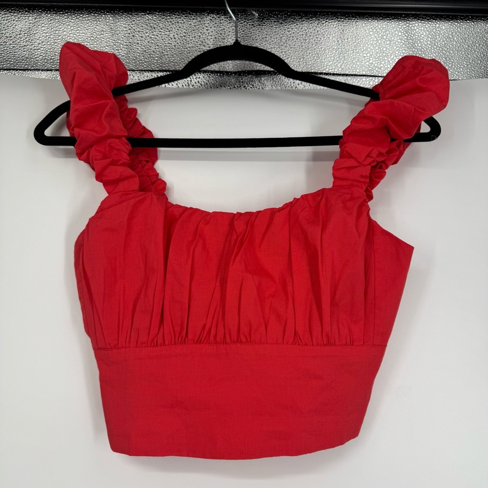 NWT Abercrombie & Fitch Cropped Ruched Top